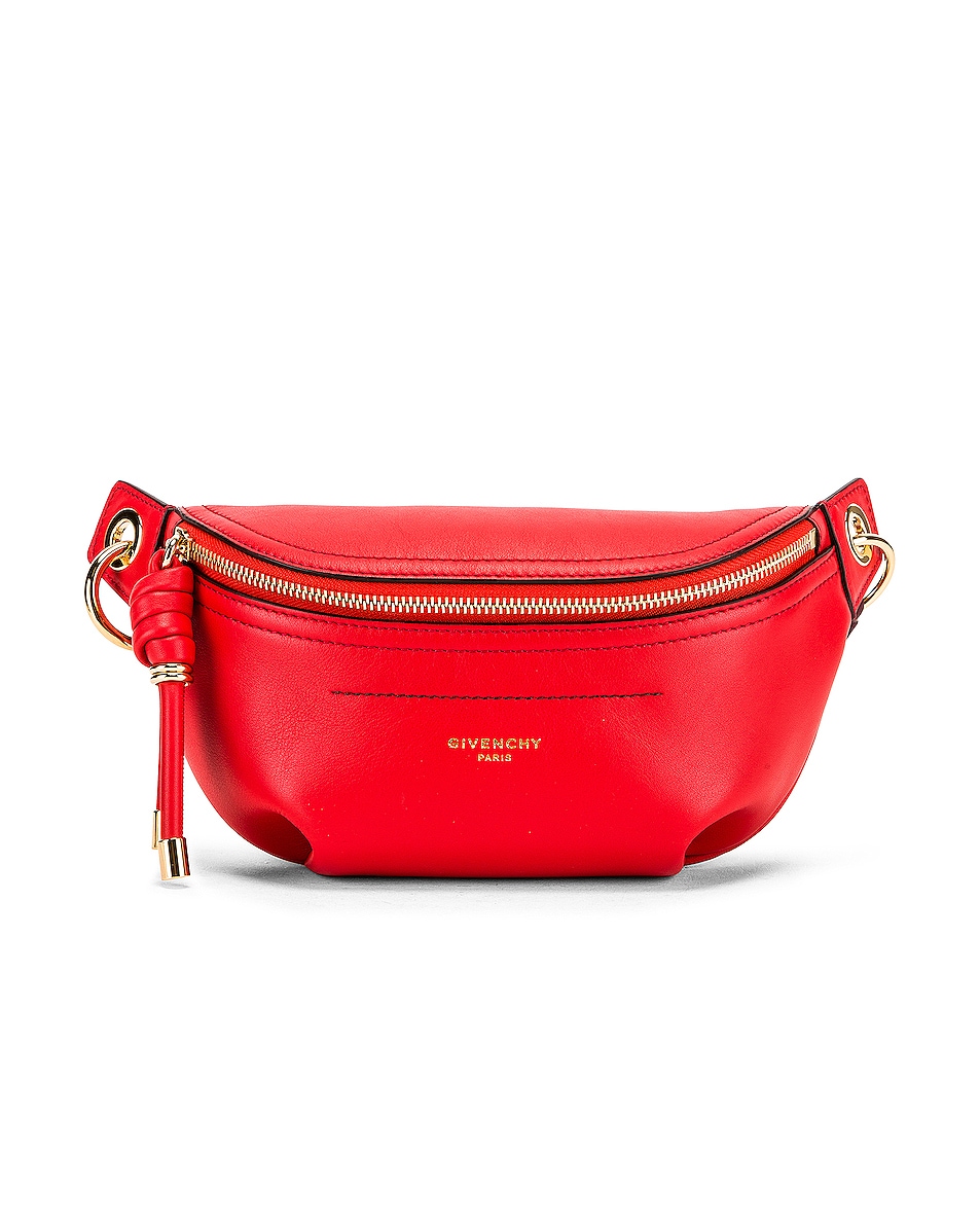 Image 1 of Givenchy Contrast Mini Whip Belt Bag in Poppy Red