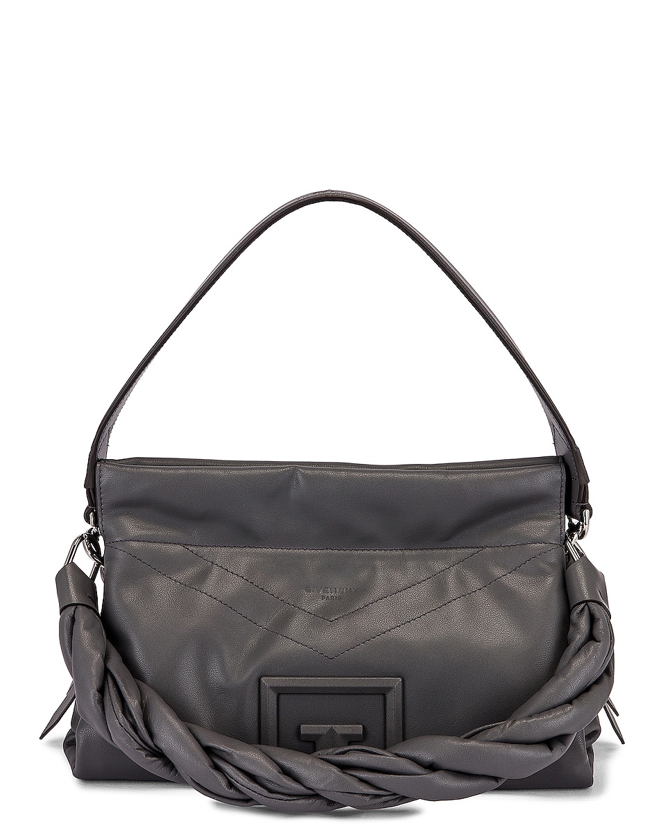 Givenchy Medium ID 93 Twisted Strap Zip Bag in Storm Grey FWRD