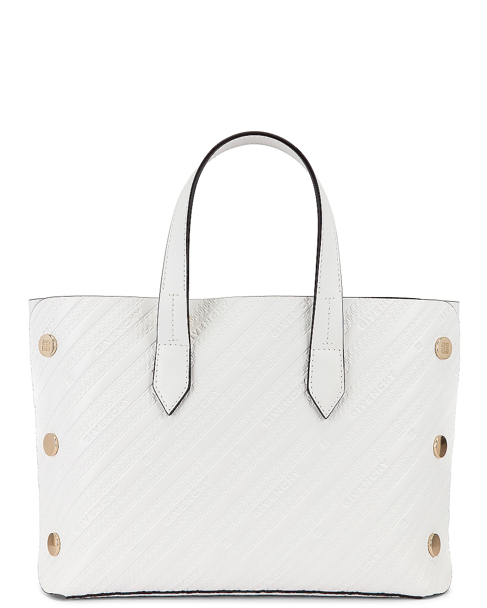 Image 1 of Givenchy Mini Bond Shopping Bag in White