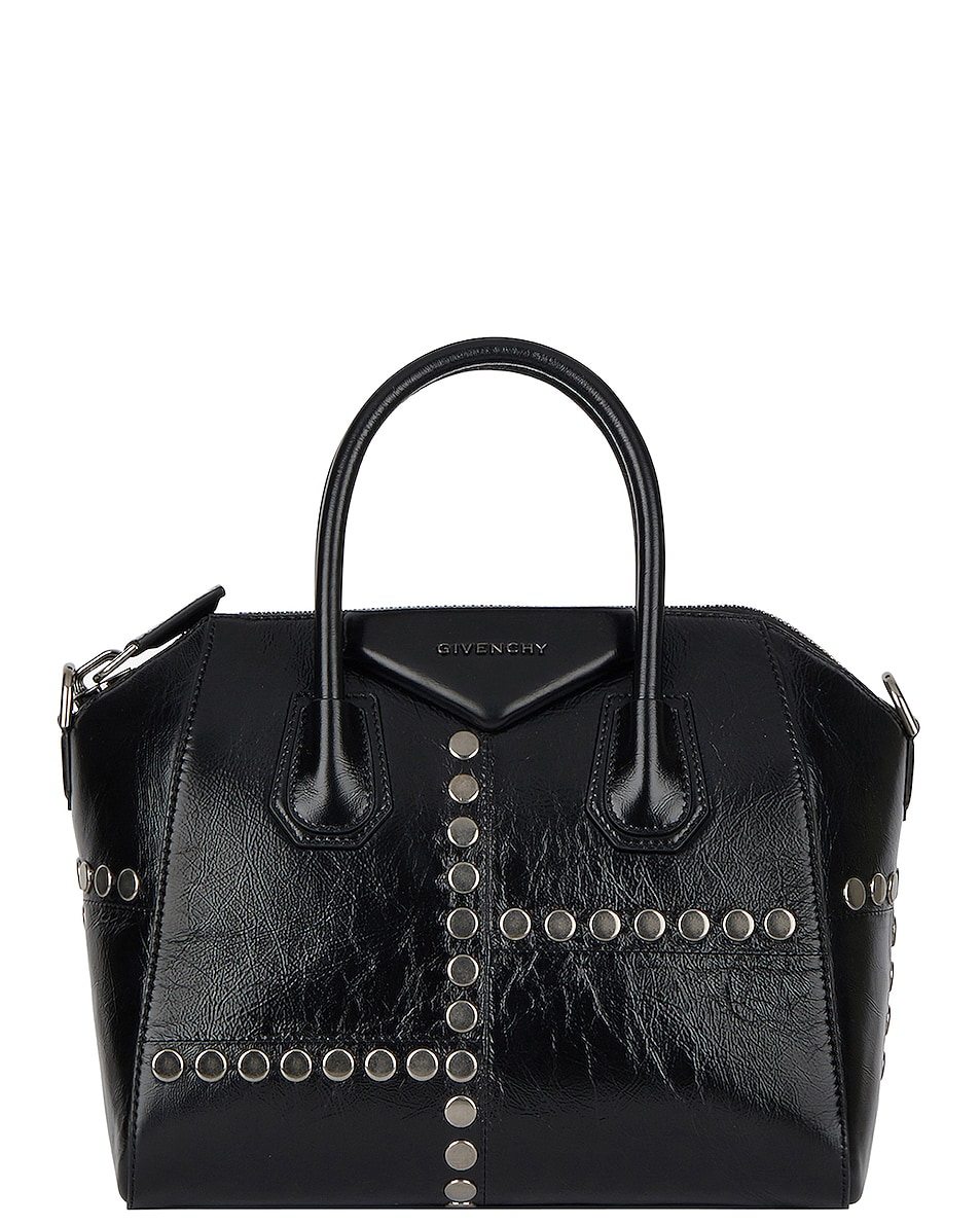 Image 1 of Givenchy Small Stud Antigona Bag in Black