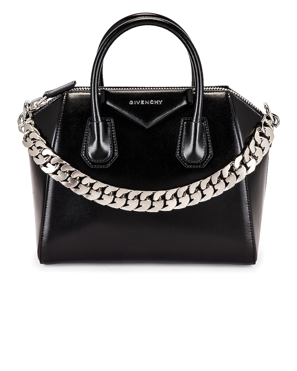Image 1 of Givenchy Mini Antigona Chain Bag in Black