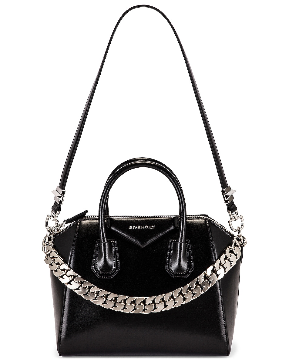 Givenchy Mini Antigona Chain Bag in Black | FWRD