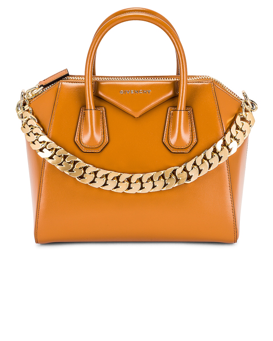 Image 1 of Givenchy Small Antigona Chain Bag in Tan