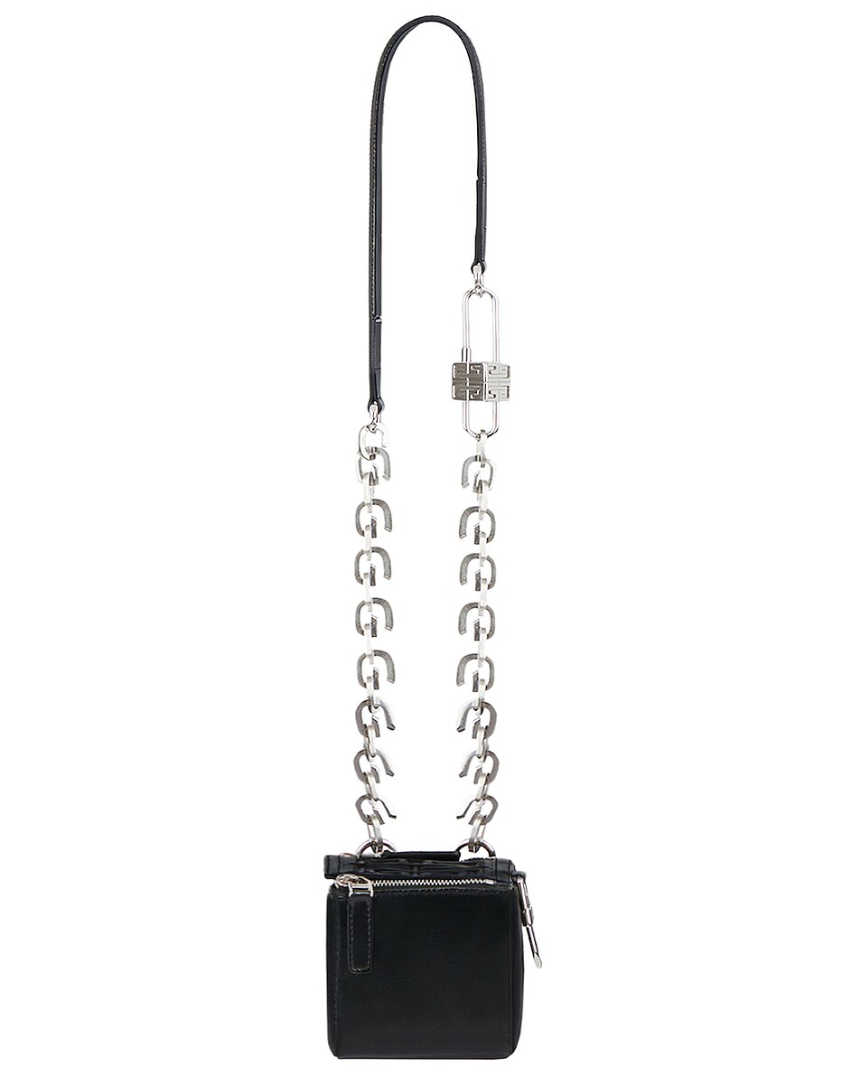 Image 1 of Givenchy Mini Cube Pandora Pouch in Black