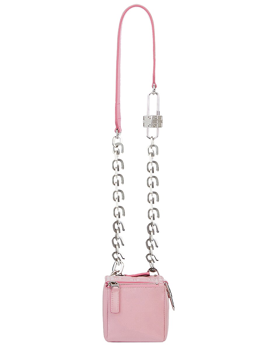 Image 1 of Givenchy Mini Cube Pandora Pouch in Baby Pink