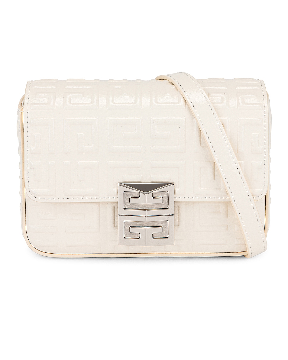 Image 1 of Givenchy Mini 4G Crossbody Box Bag in Ivory