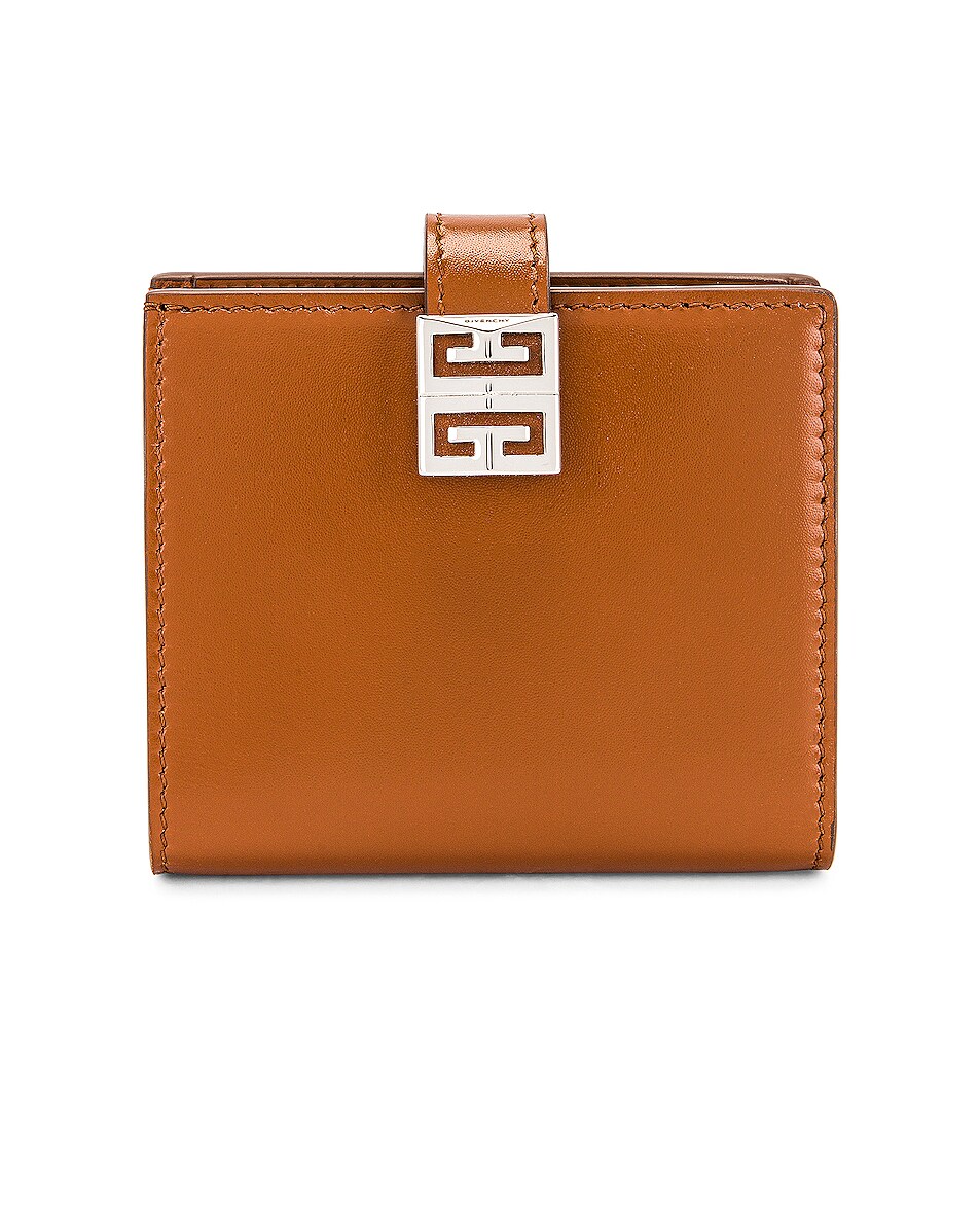 Image 1 of Givenchy Small 4G Bifold Wallet in Chestnut