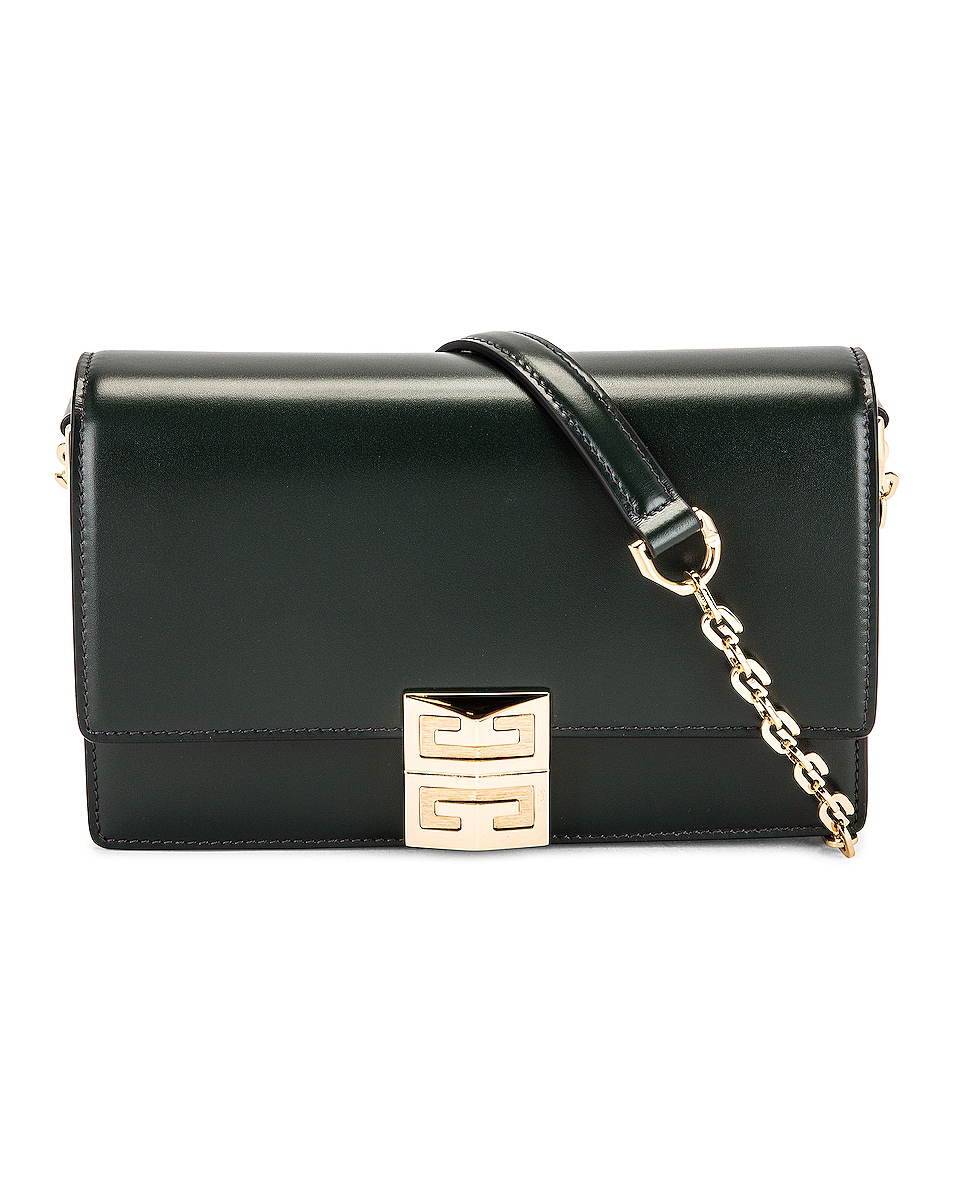Image 1 of Givenchy Small 4G Chain Bag in Forest Green