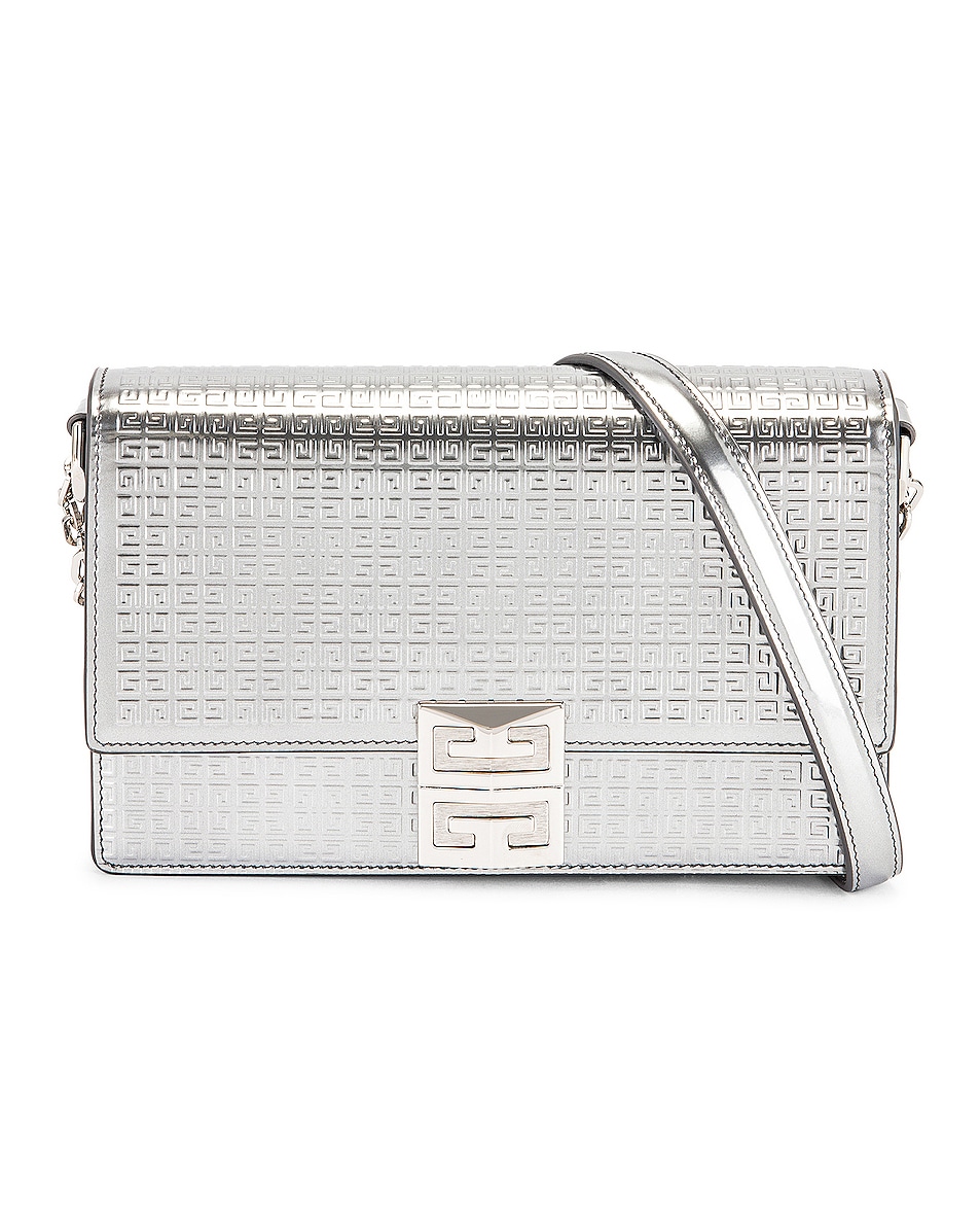 Image 1 of Givenchy Small 4G Chain Bag in Silver