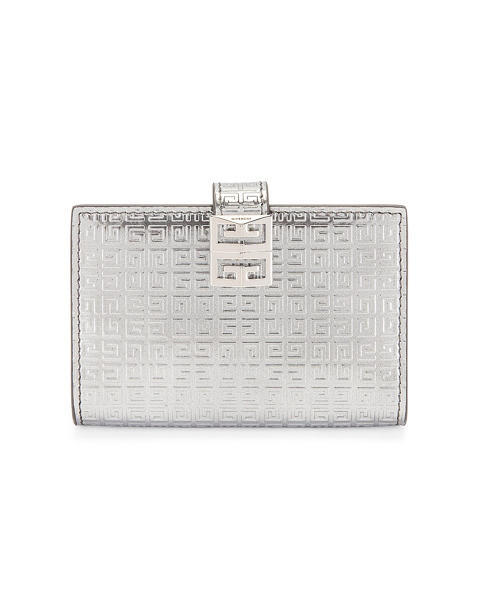 Image 1 of Givenchy 4G Card Holder in Silver