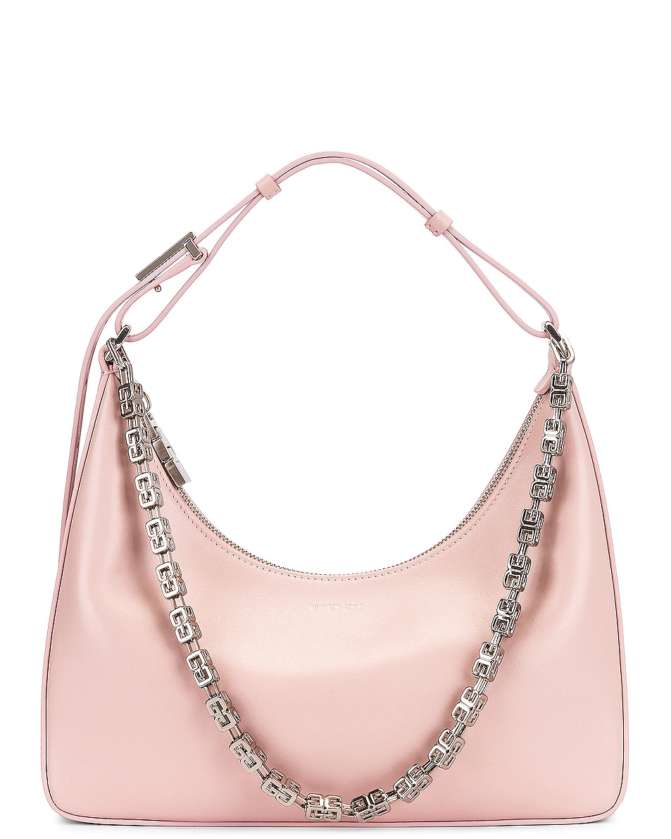 Image 1 of Givenchy Small Moon Cut-Out Hobo Bag in Blush Pink