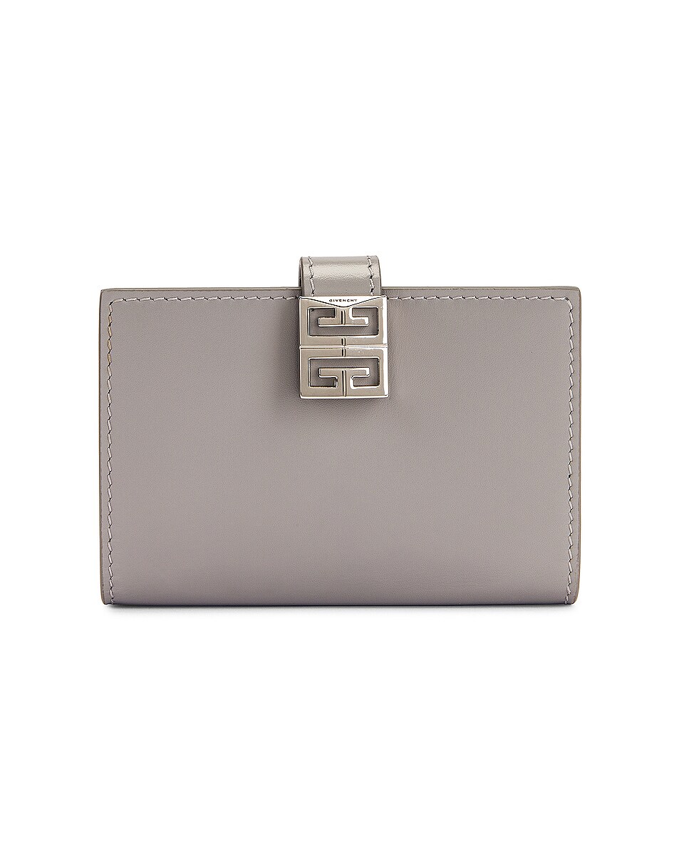 Image 1 of Givenchy 4G Card Holder in Cloud Grey