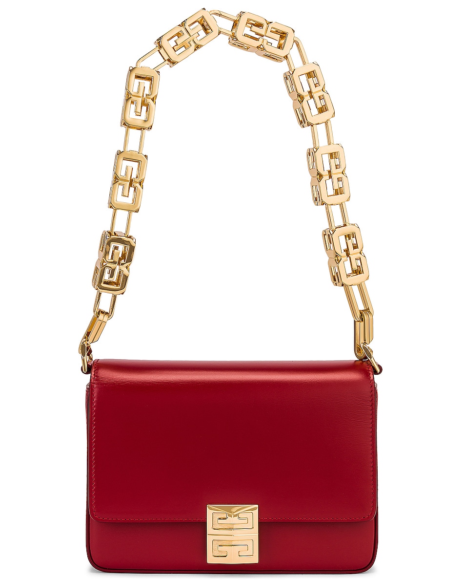 Image 1 of Givenchy Medium 4G Chain Crossbody Bag in Dark Red