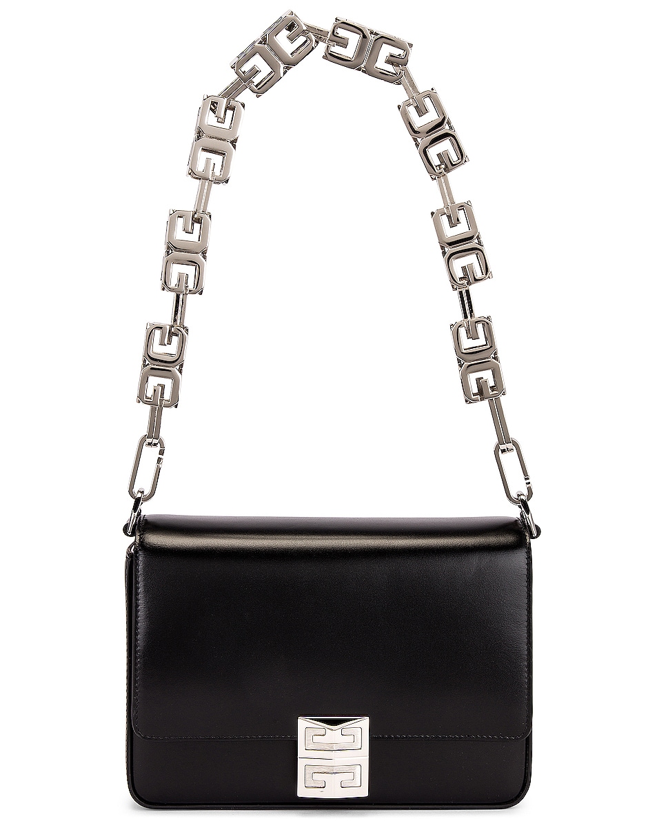 Image 1 of Givenchy Medium 4G Cube Chain Crossbody Bag in Black