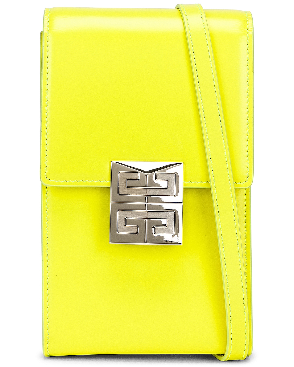 Image 1 of Givenchy Mini 4G Vertical Bag in Fluo Yellow