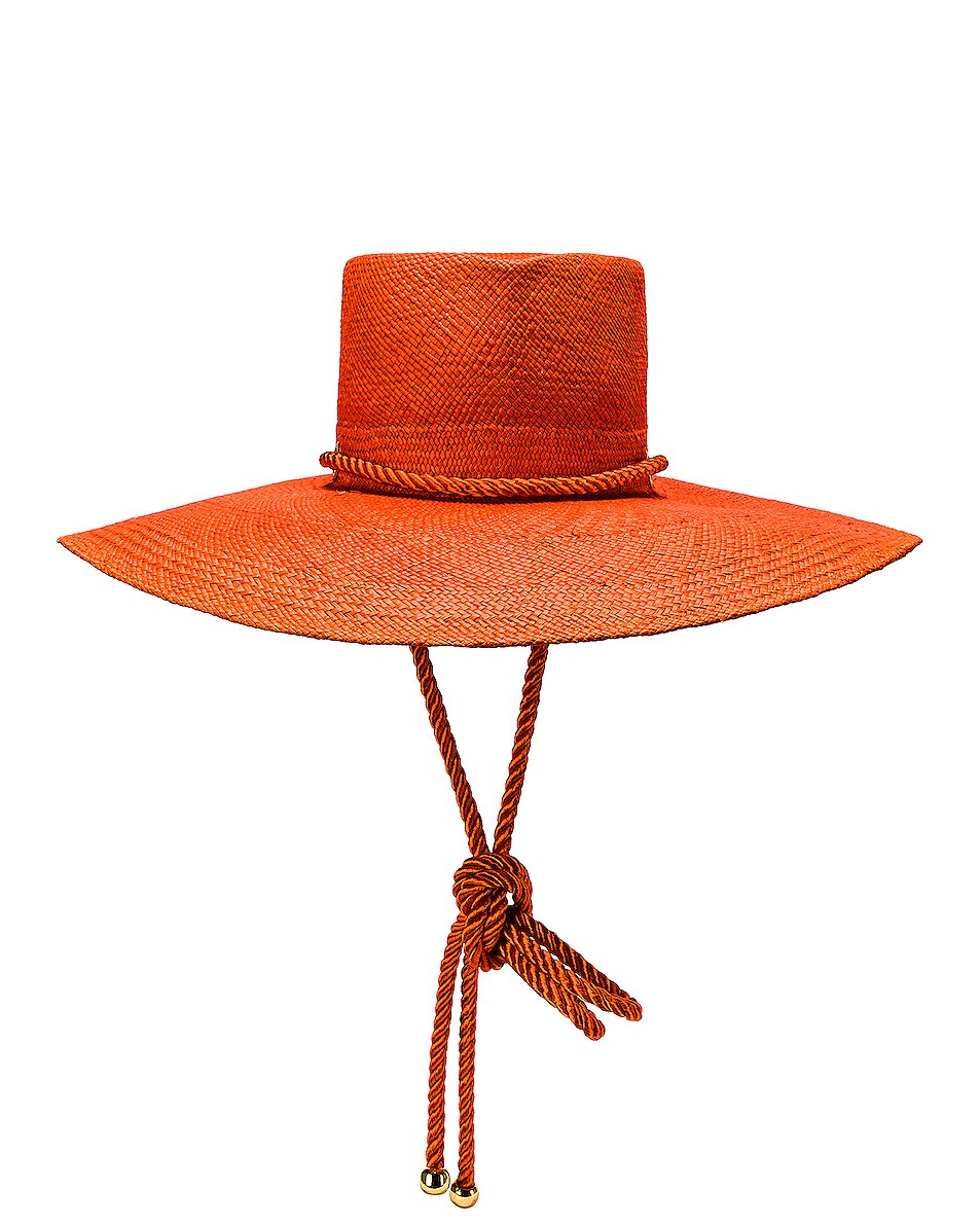 Image 1 of Gladys Tamez Millinery Poly Bucket Hat in Orange