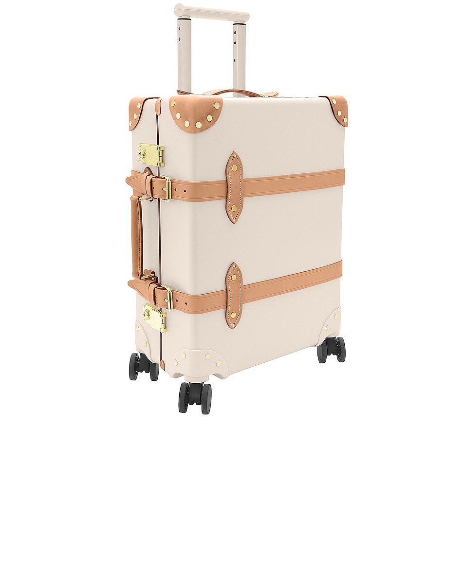 Image 1 of Globe-Trotter Safari 4 Wheel Carry On Luggage 40x55x21cm in Ivory & Natural