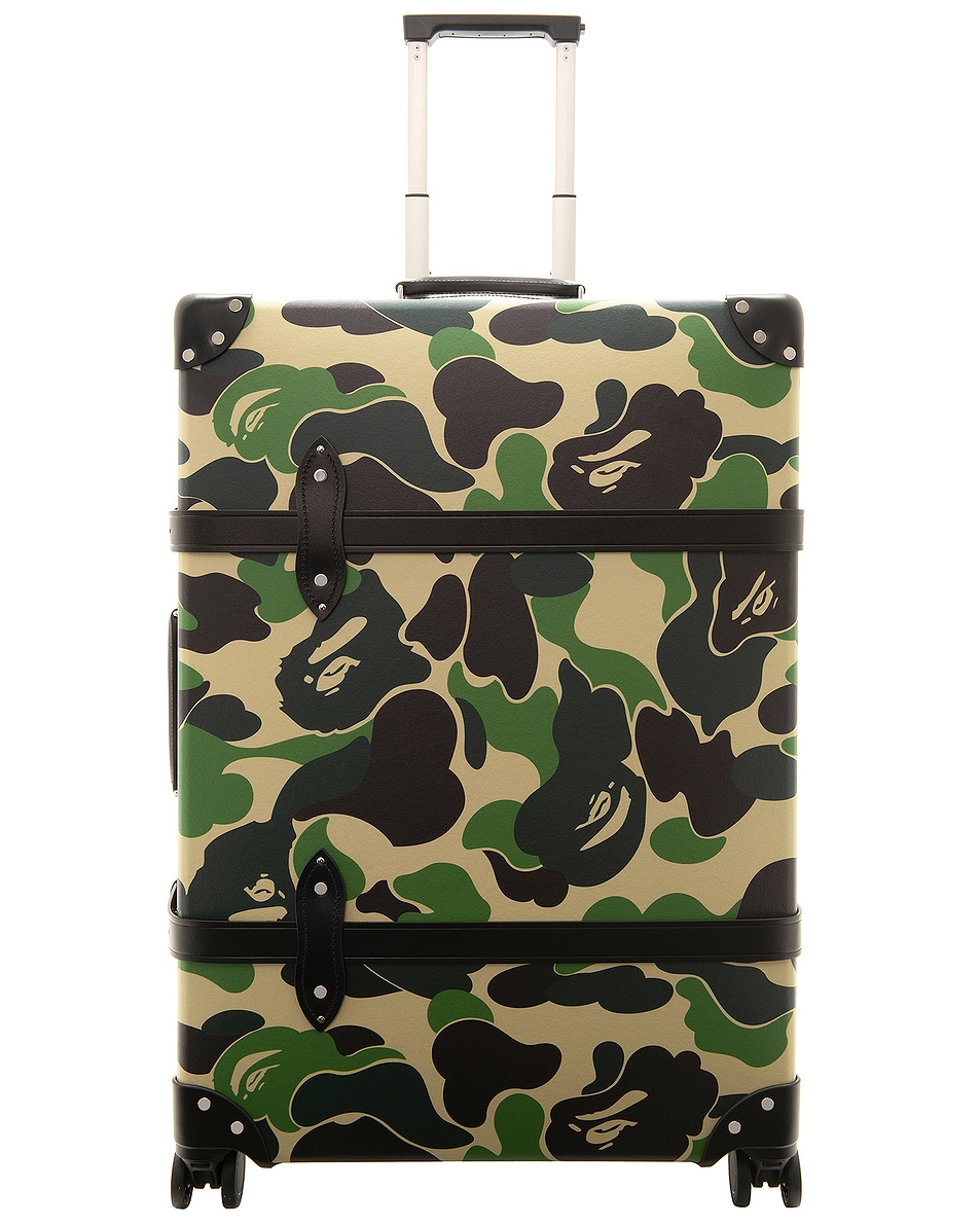 Image 1 of Globe-Trotter x A Bathing Ape Large Check in in Green