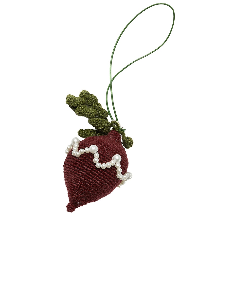 Image 1 of Gohar World Beet Crochet Bag Charm in Beet