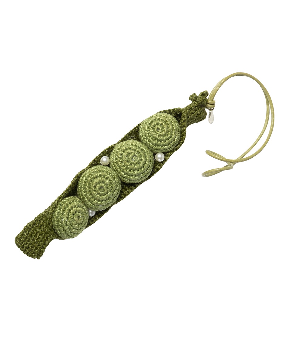 Image 1 of Gohar World Bean Crochet Bag Charm in Bean