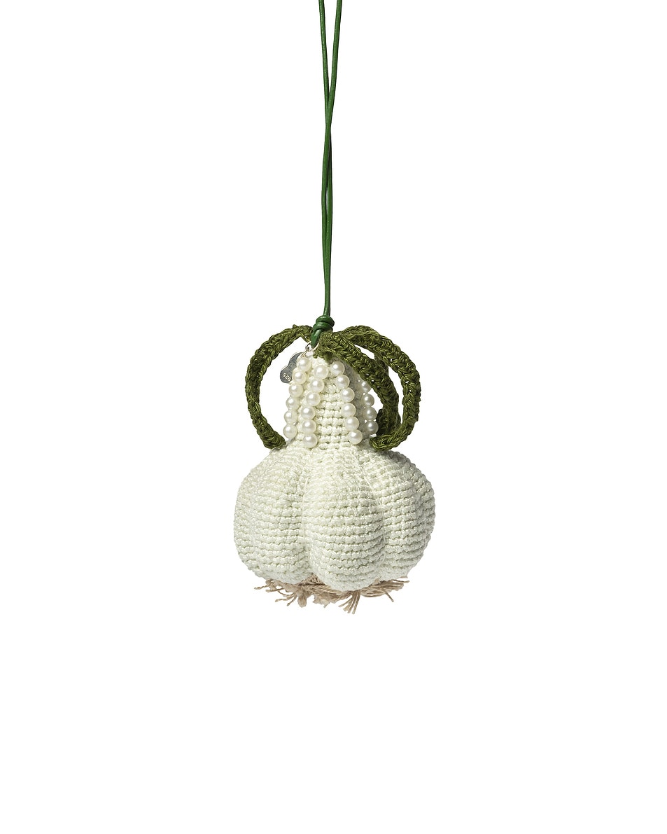 Image 1 of Gohar World Garlic Crochet Bag Charm in Garlic