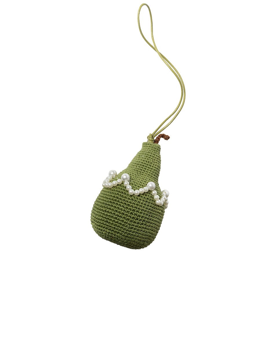 Image 1 of Gohar World Pear Crochet Bag Charm in Pear