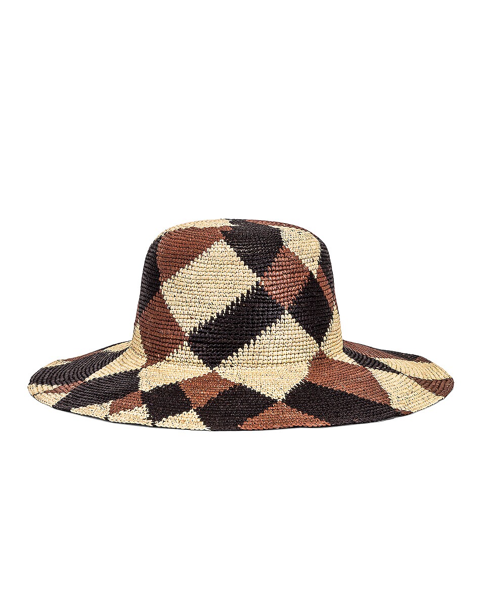 Image 1 of Greenpacha Madri Hat in Natural, Brown, & Black