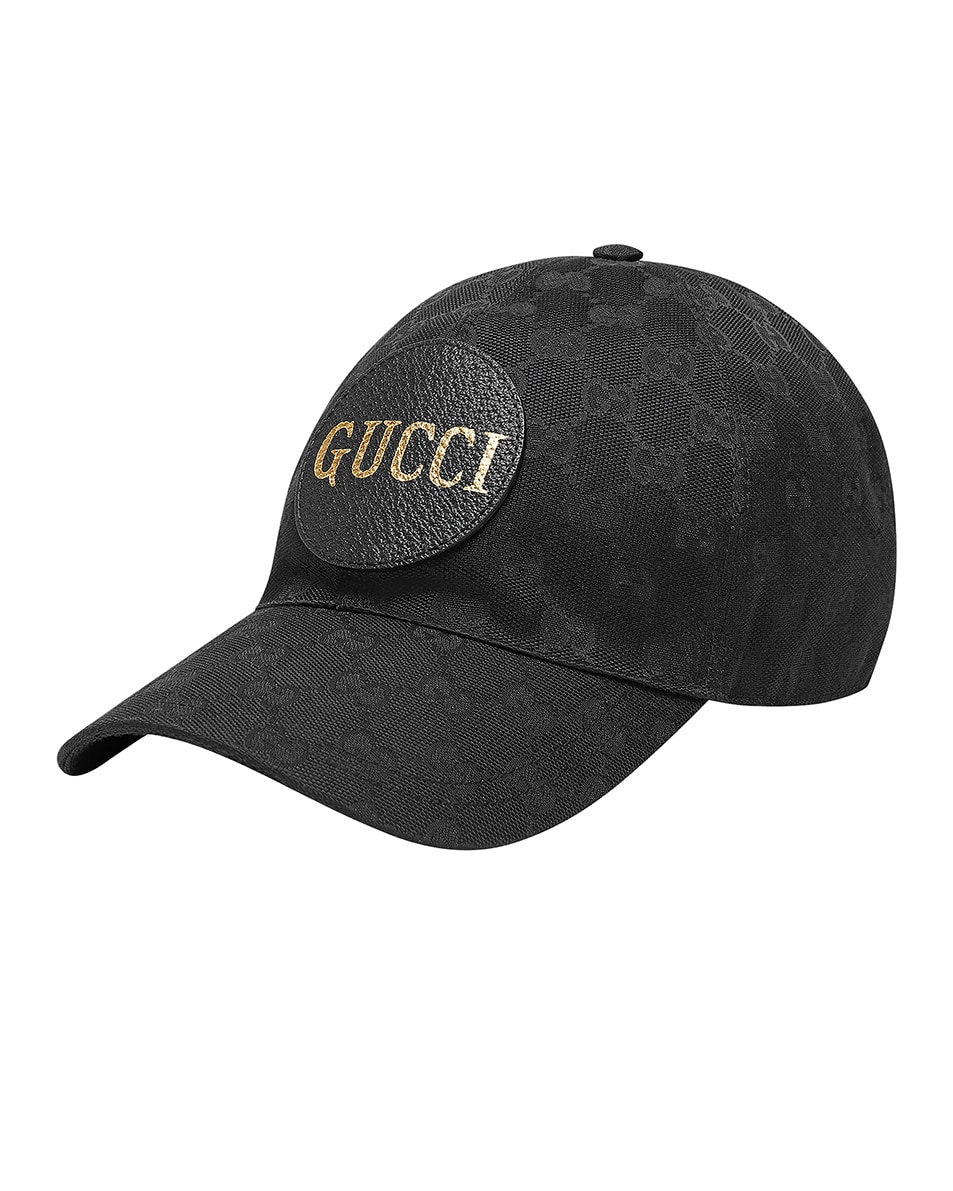 Image 1 of Gucci Gg Canvas Baseball Hat In Black & Black in Black & Black