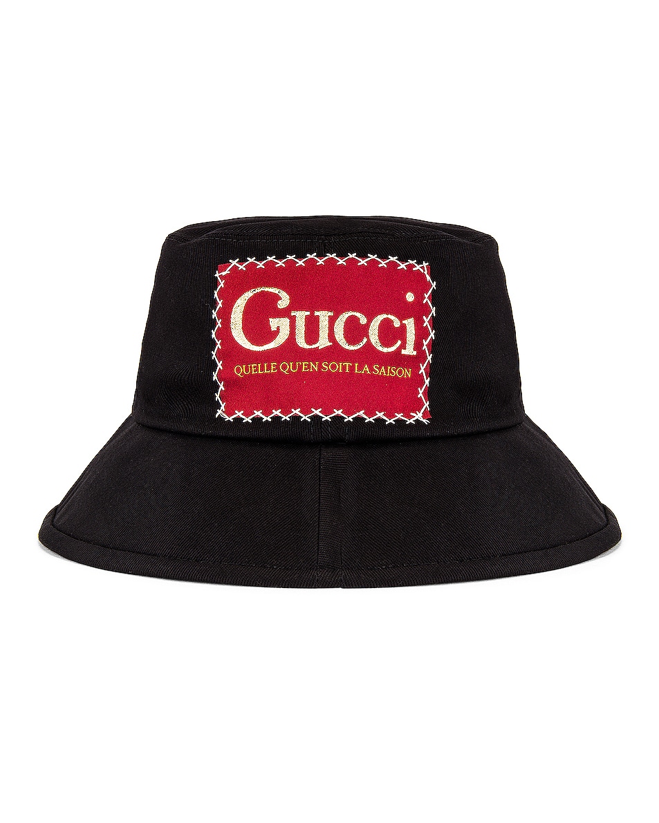 Image 1 of Gucci Bucket Hat in Black