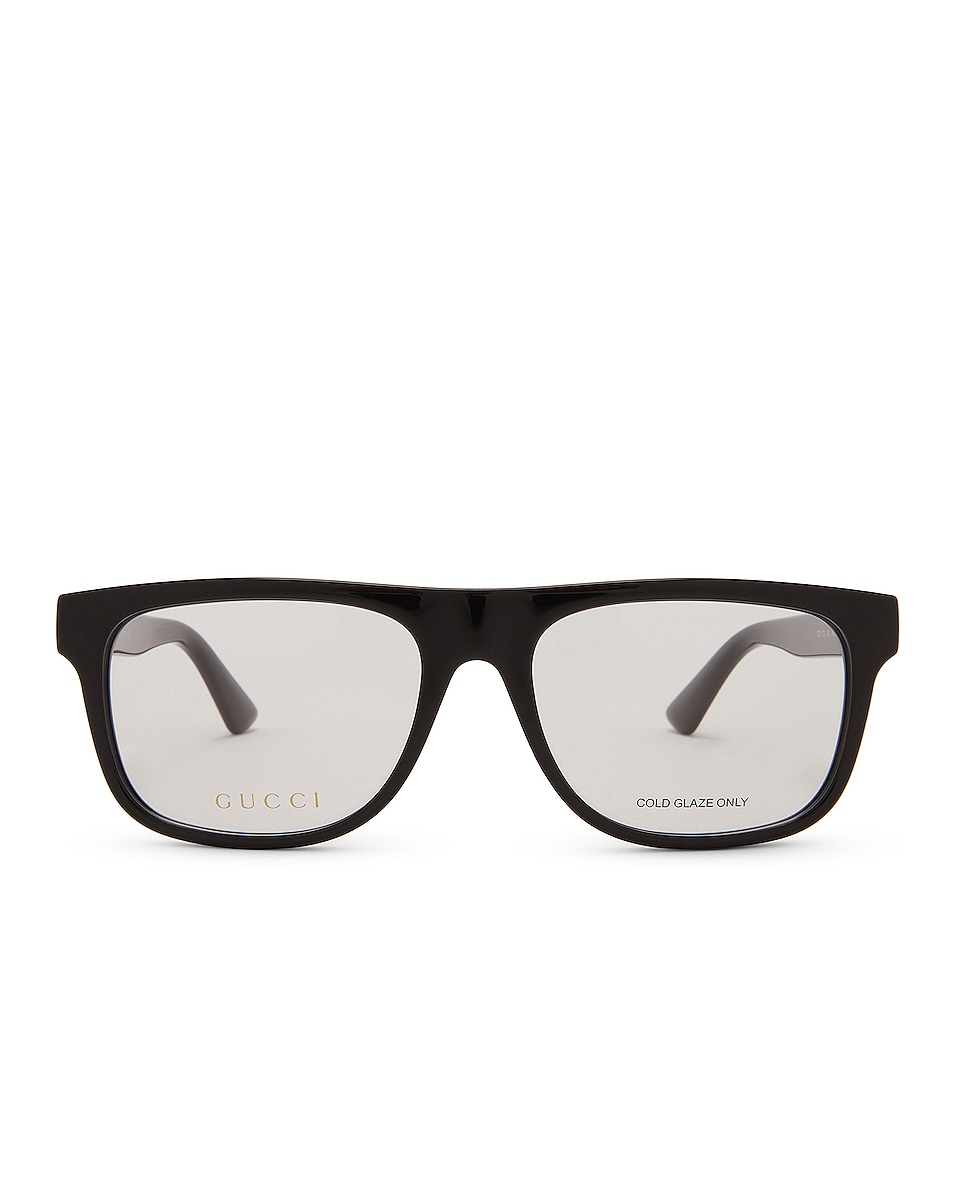 Image 1 of Gucci GG1117O Optical Glasses in Shiny Black