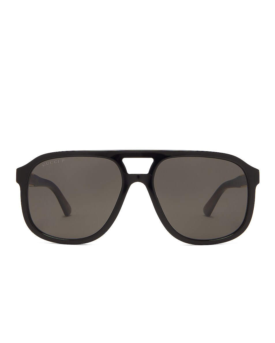 Image 1 of Gucci Sign Sunglasses in Shiny Black