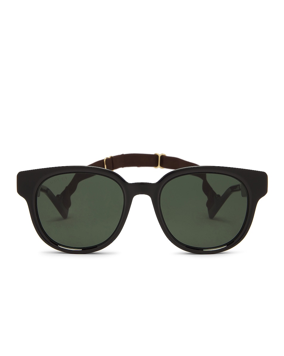 Image 1 of Gucci Gg Mountain Sunglasses in Shiny Black