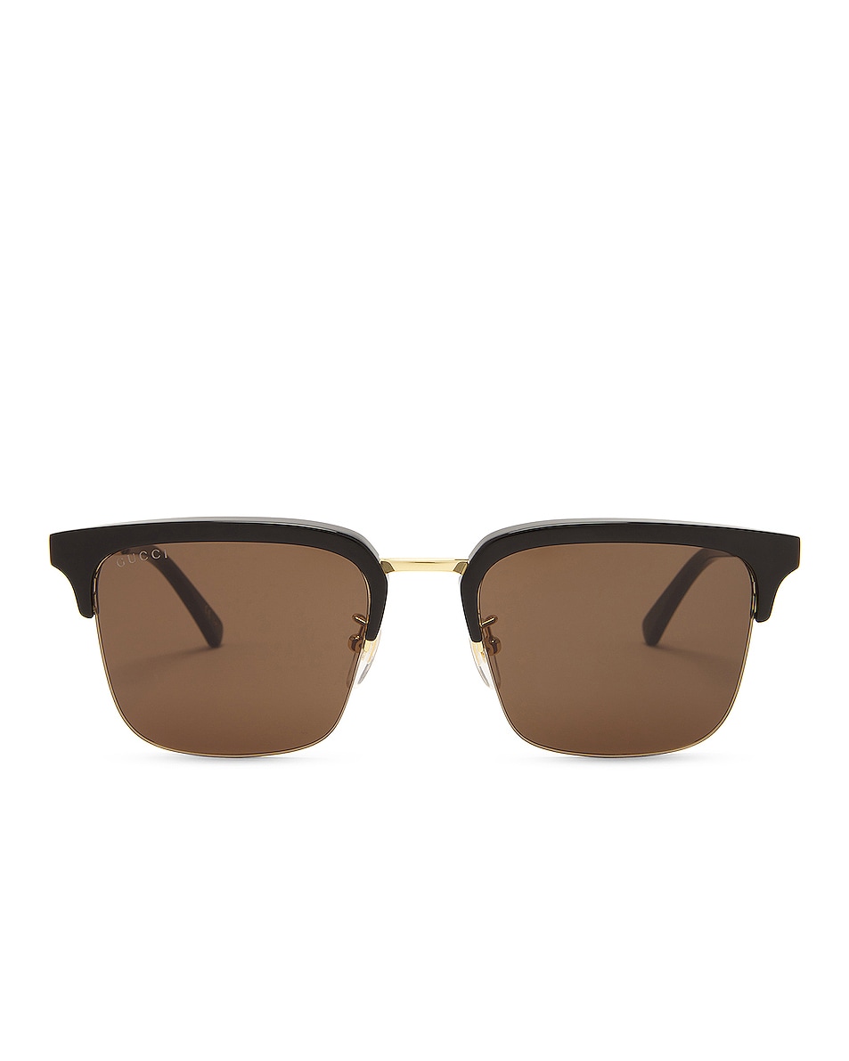 Image 1 of Gucci Politician Sunglasses in Shiny Black