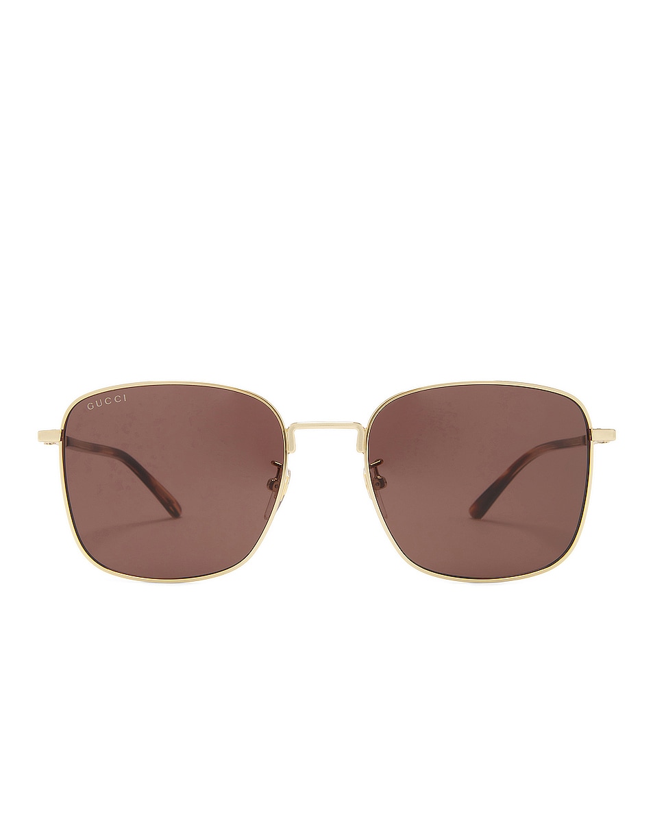 Image 1 of Gucci GG1350S Sunglass in Gold, Havana & Brown