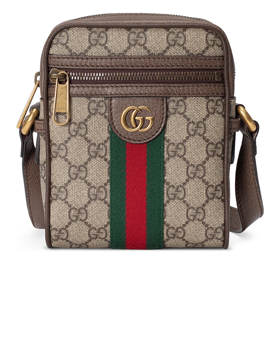 Image 1 of Gucci GG Shoulder Bag In Beige Ebony & Green & Red in Beige Ebony & Green & Red