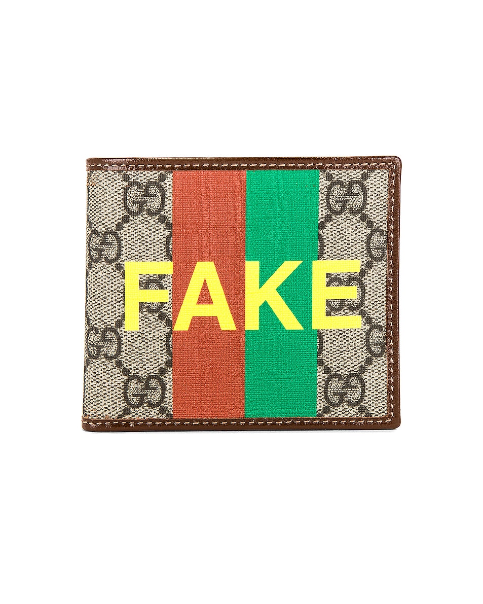 Image 1 of Gucci Wallet in Beige & Green & Red