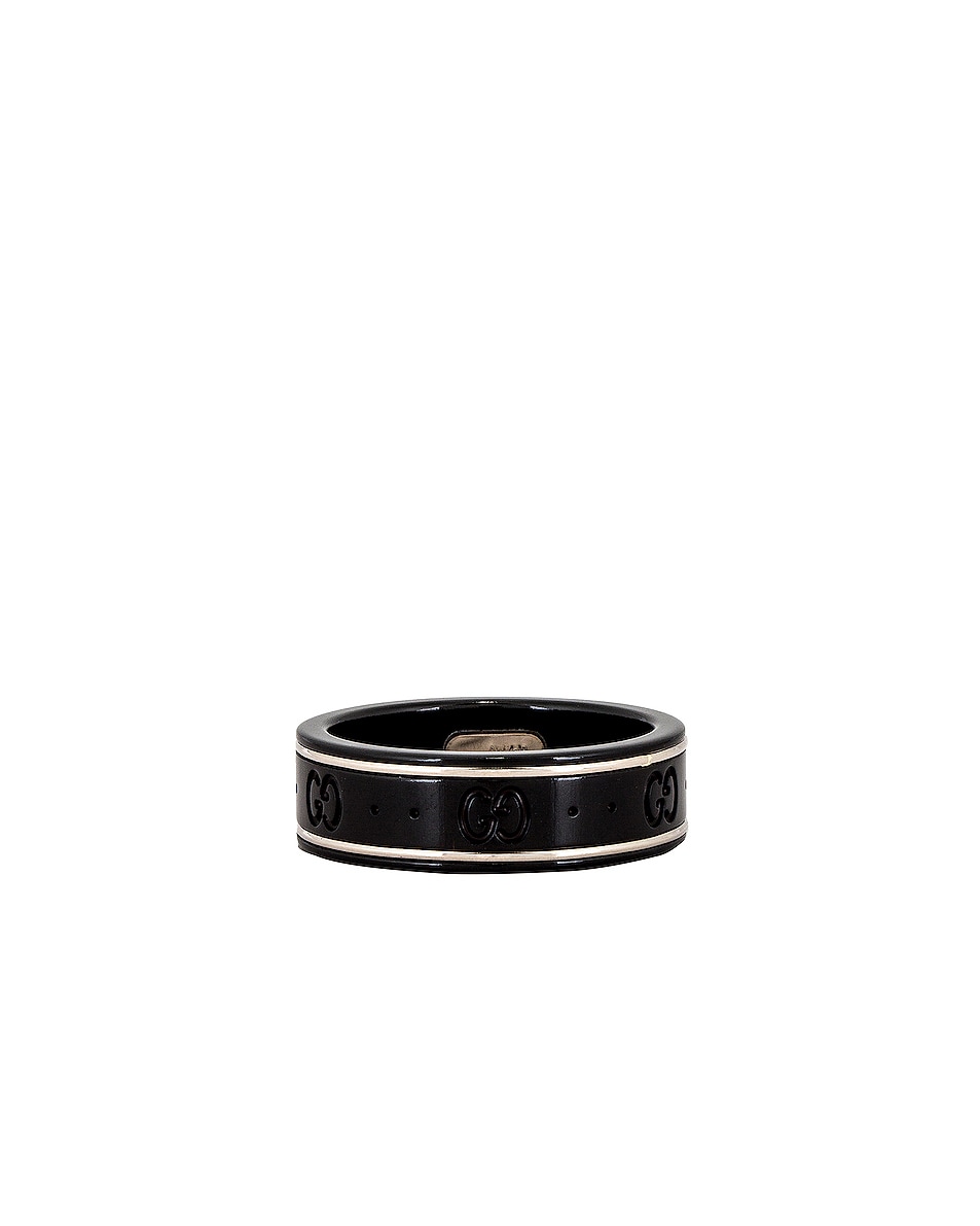 Image 1 of Gucci Icon Thin Band in Black