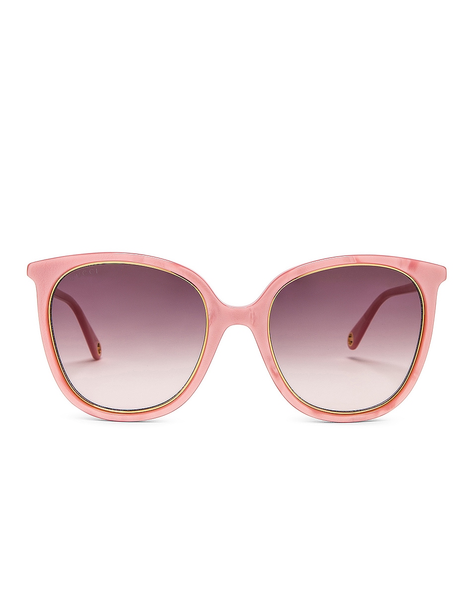 Image 1 of Gucci Round Sunglasses in Pink