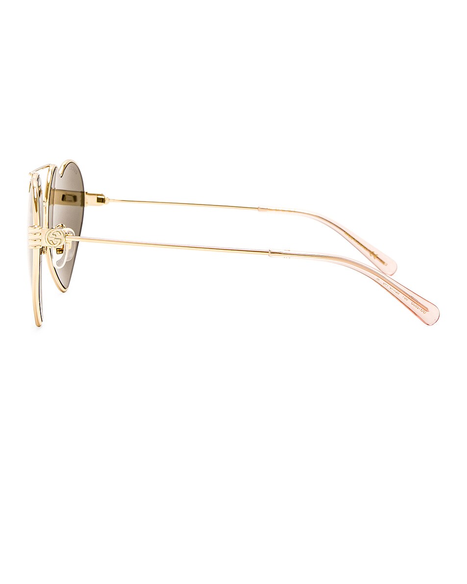 gucci heart sunglasses black