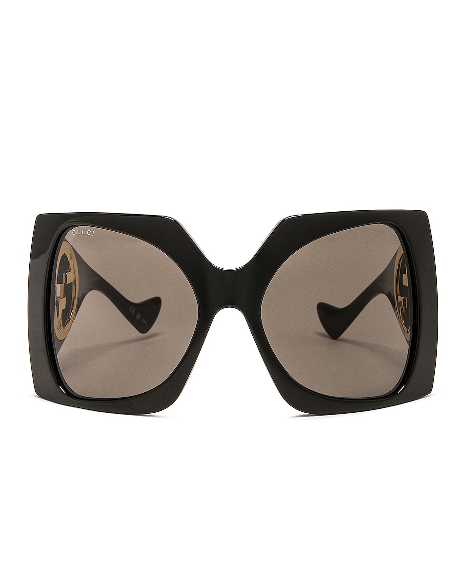 Image 1 of Gucci GG Blondie Butterfly Sunglasses in Black