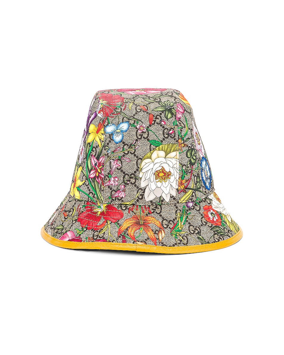 Gucci GG Supreme Flora Bucket Hat in Multicolor | FWRD