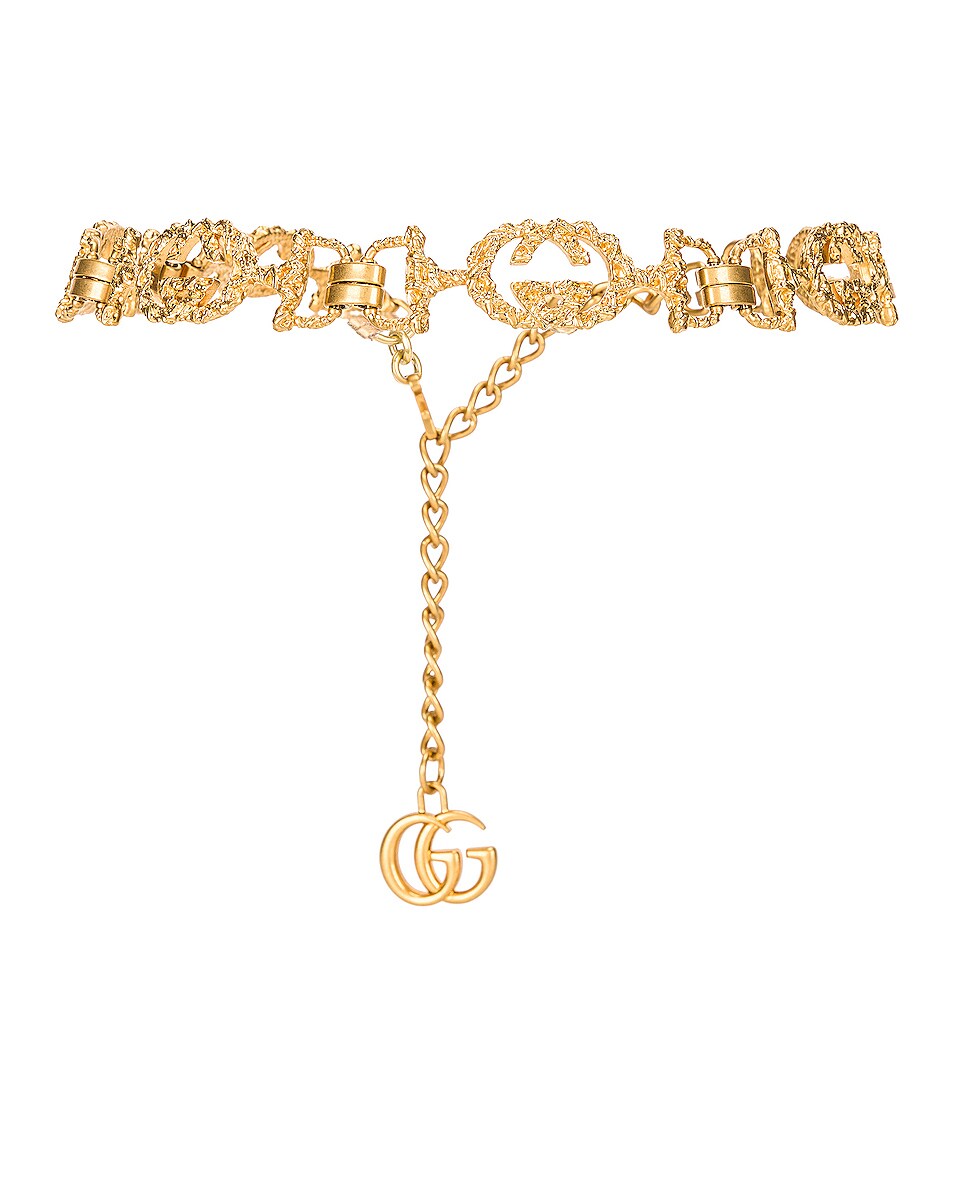 Image 1 of Gucci Chain Belt in Oro Antic Opaco