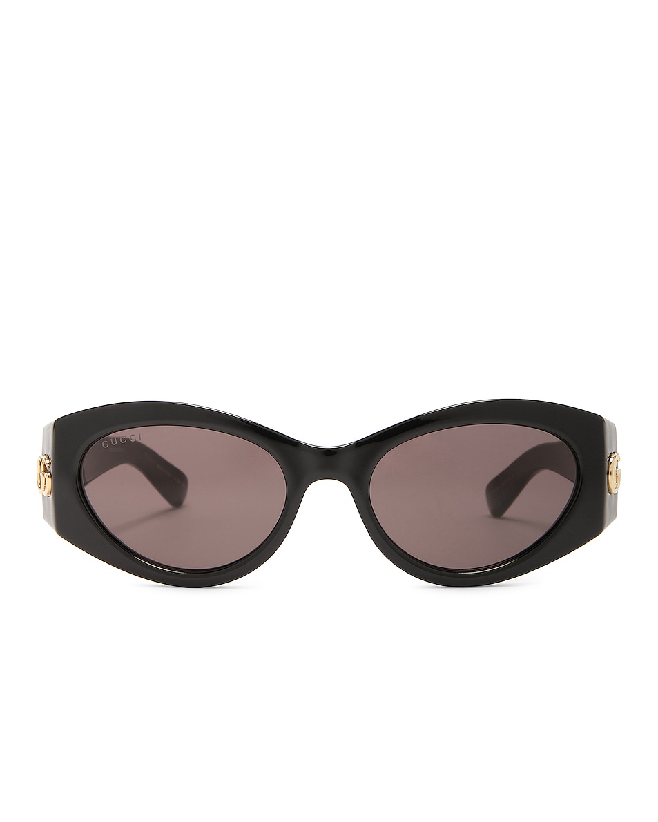 Image 1 of Gucci Cat Eye Sunglasses in Black