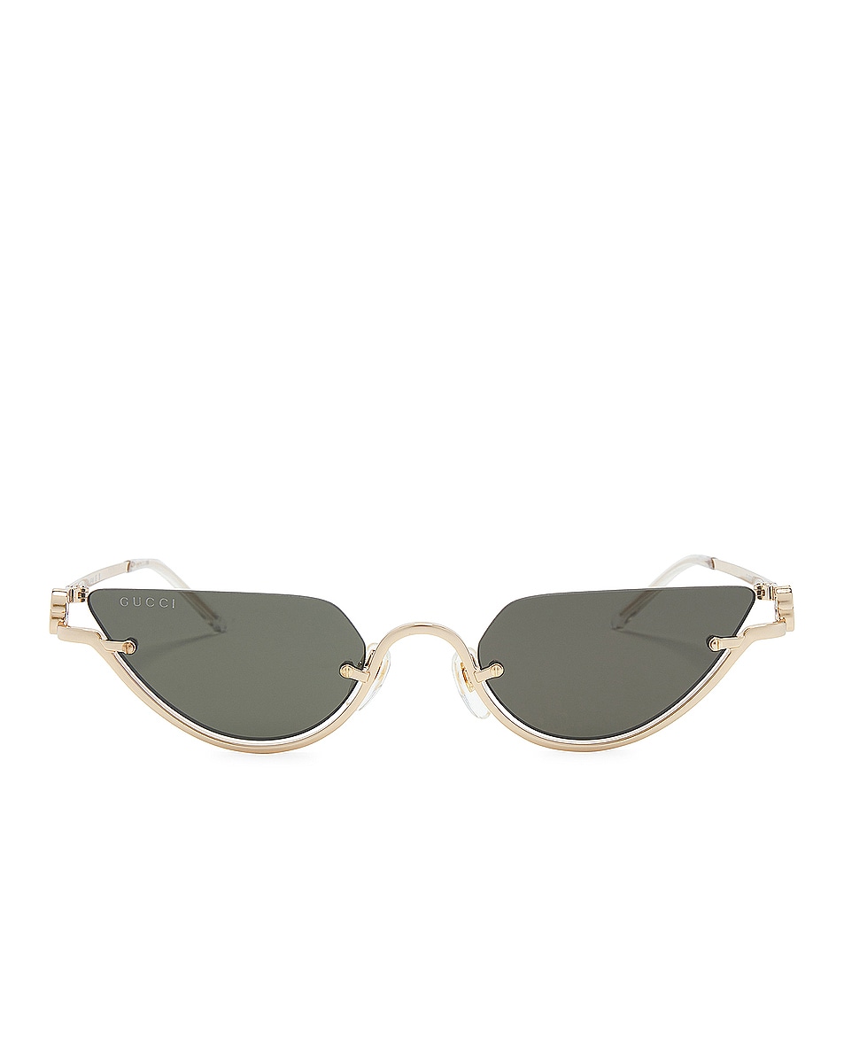 Image 1 of Gucci GG Upside Down Cat Eye Sunglasses in Black