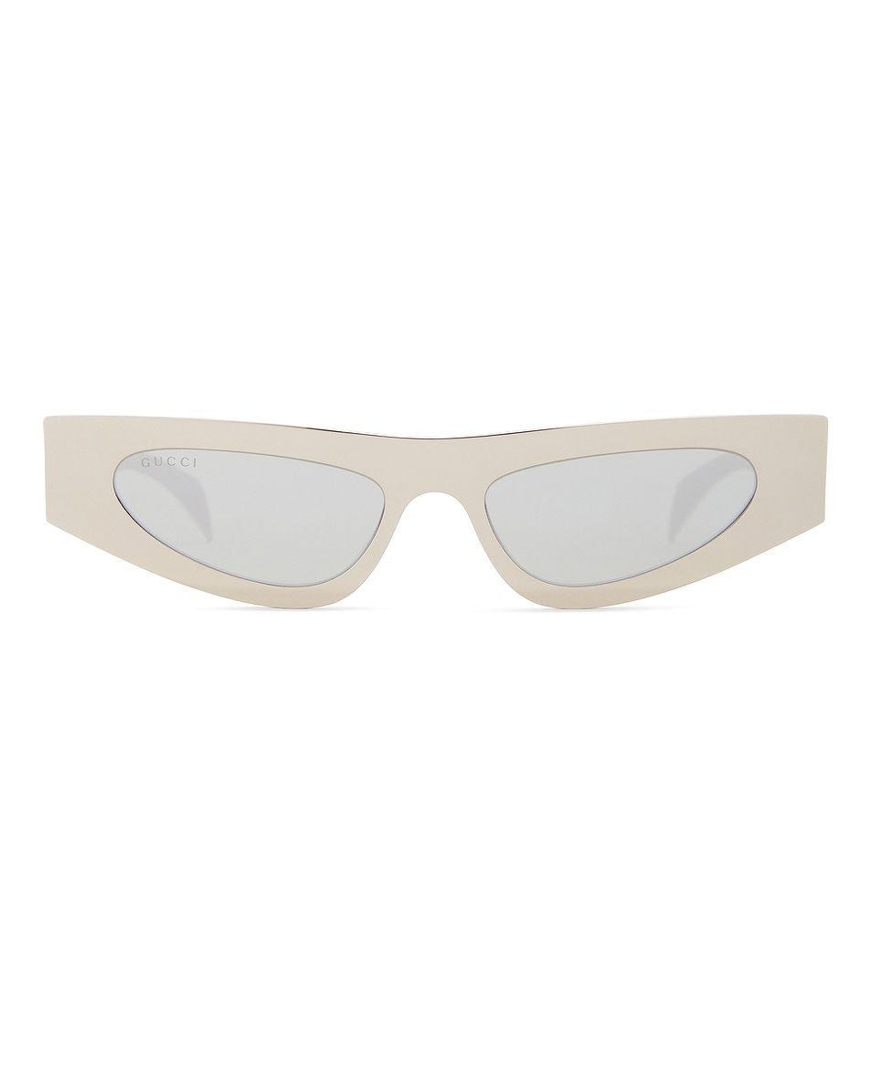 Image 1 of Gucci Oval Sunglasses in Silver