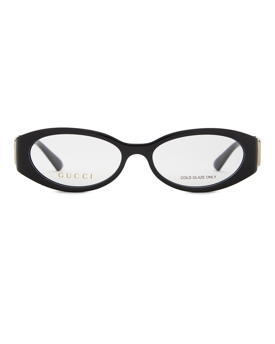 Image 1 of Gucci Hailey Optical Eyeglasses in Black & Transparent