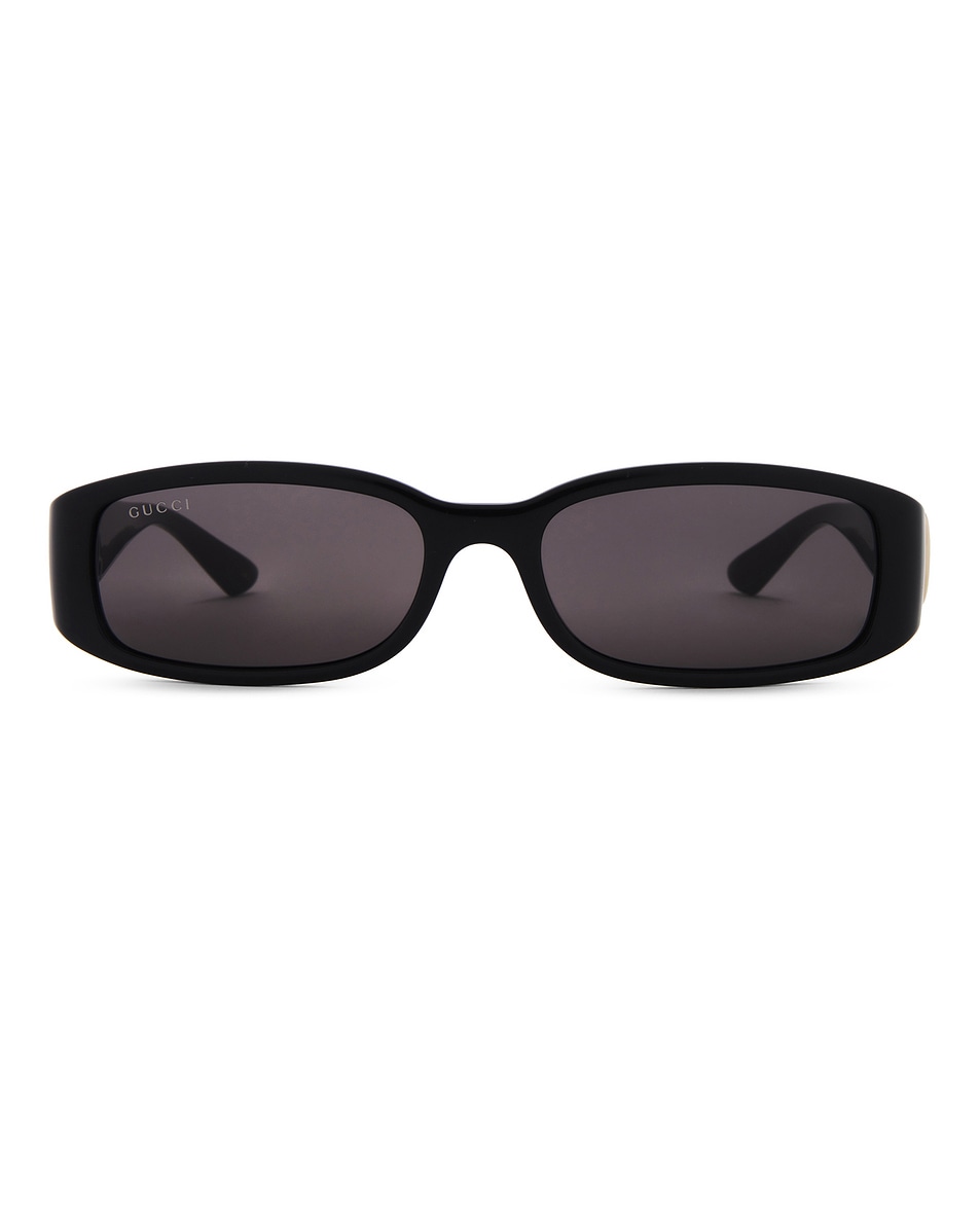 Image 1 of Gucci Hailey Sunglasses in Black & Grey