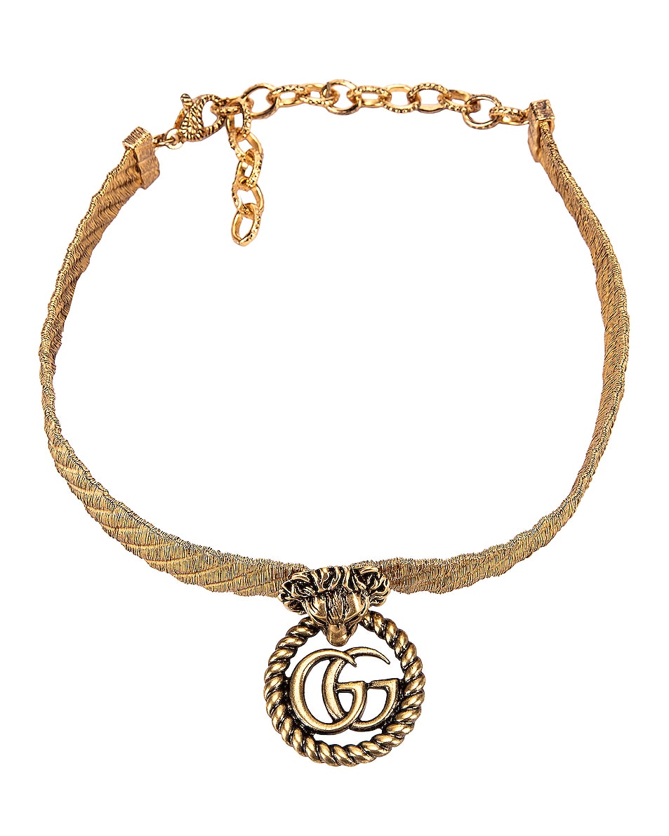 Image 1 of Gucci Lion Head Necklace in Gold