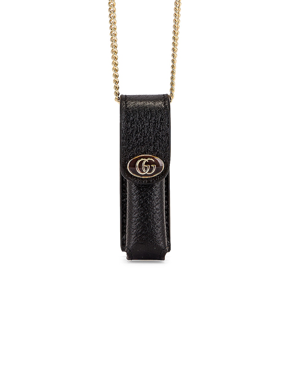 Image 1 of Gucci Lipstick Holder in Nero & Nero