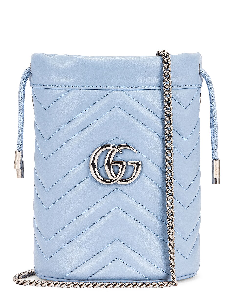 Image 1 of Gucci GG Bucket Bag in Porcelain Light Blue
